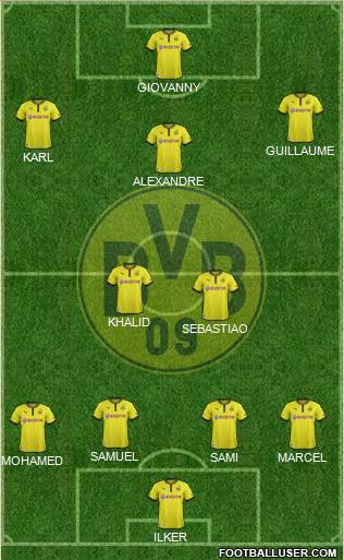 Borussia Dortmund Formation 2013