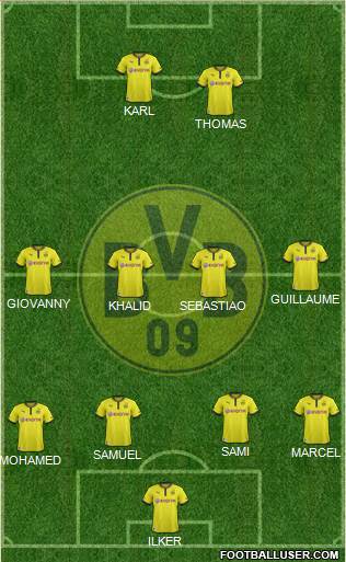 Borussia Dortmund Formation 2013