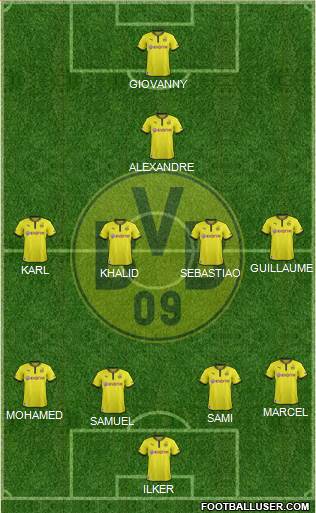 Borussia Dortmund Formation 2013