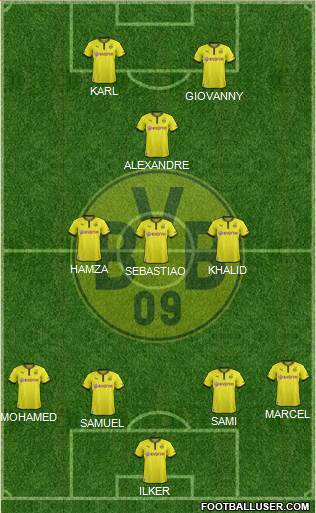 Borussia Dortmund Formation 2013
