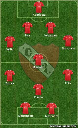 Independiente Formation 2013