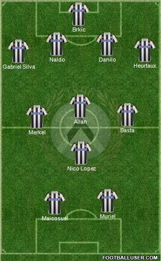 Udinese Formation 2013