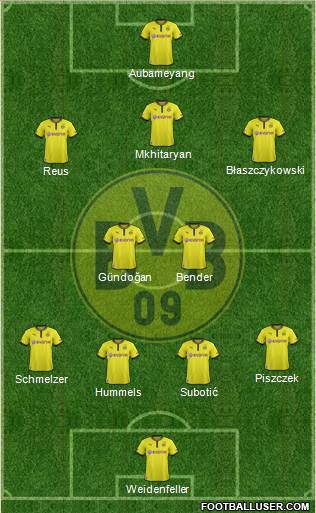 Borussia Dortmund Formation 2013