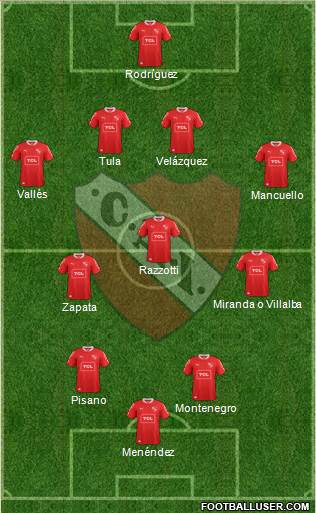 Independiente Formation 2013