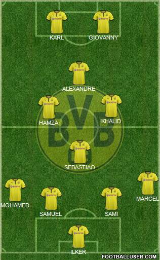 Borussia Dortmund Formation 2013