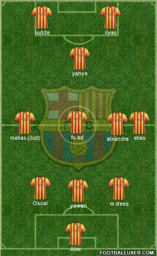 F.C. Barcelona Formation 2013