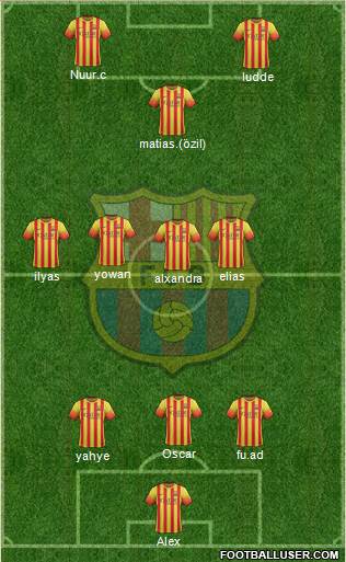 F.C. Barcelona Formation 2013
