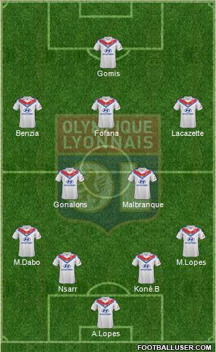 Olympique Lyonnais Formation 2013