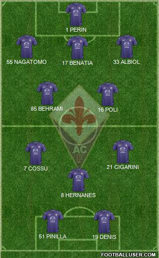 Fiorentina Formation 2013