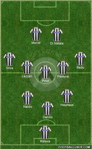 Udinese Formation 2013