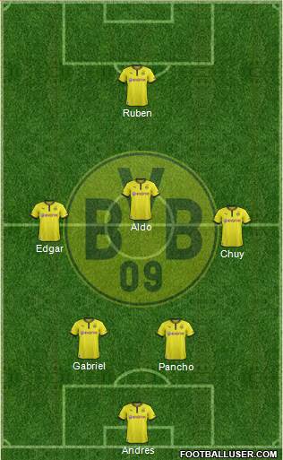 Borussia Dortmund Formation 2013