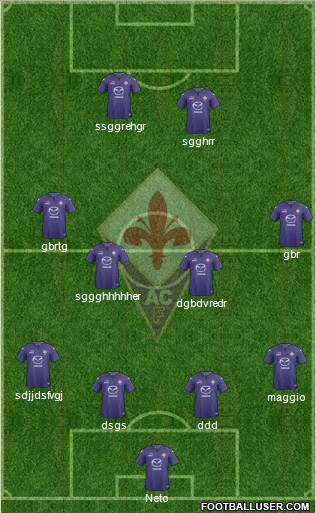 Fiorentina Formation 2013