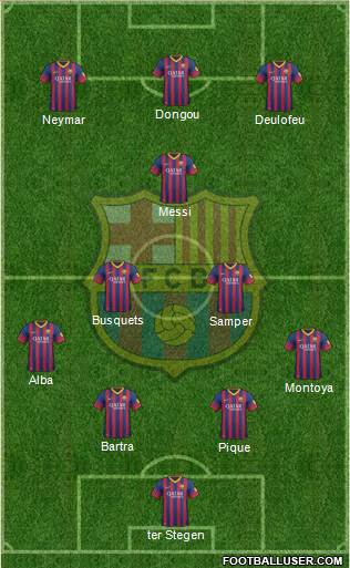 F.C. Barcelona Formation 2013