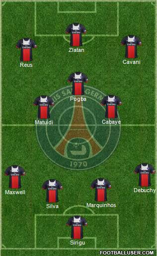 Paris Saint-Germain Formation 2013