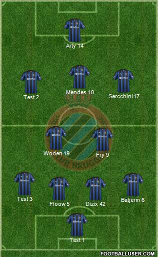 Club Brugge KV Formation 2013