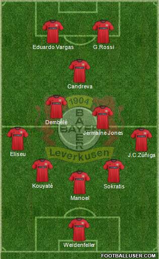 Bayer 04 Leverkusen Formation 2013