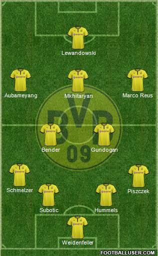 Borussia Dortmund Formation 2013