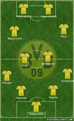 Borussia Dortmund Formation 2013