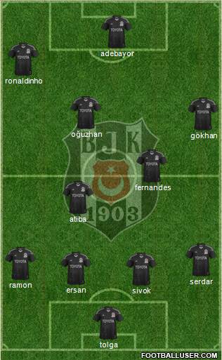 Besiktas JK Formation 2013