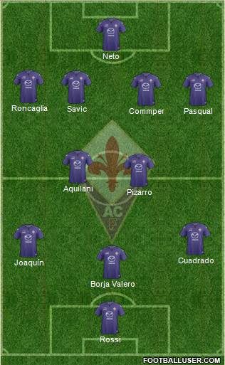 Fiorentina Formation 2013