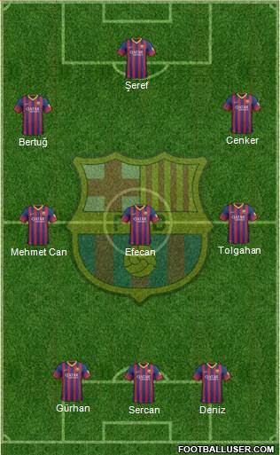 F.C. Barcelona Formation 2013