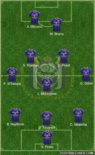 RSC Anderlecht Formation 2013