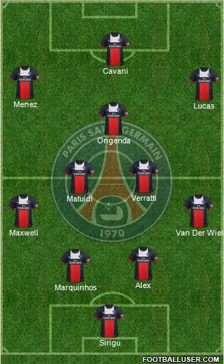 Paris Saint-Germain Formation 2013