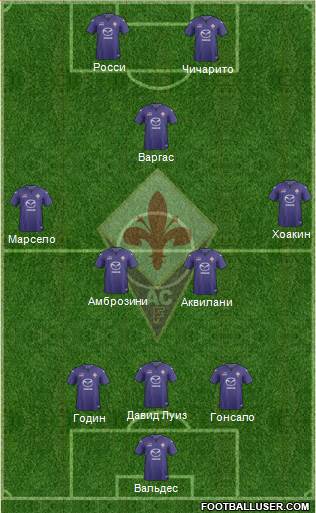 Fiorentina Formation 2013