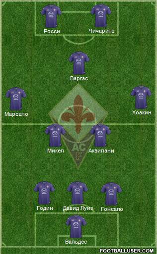 Fiorentina Formation 2013