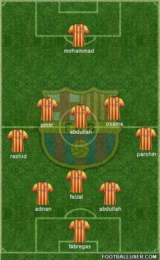F.C. Barcelona Formation 2013