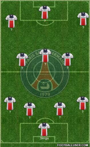 Paris Saint-Germain Formation 2013