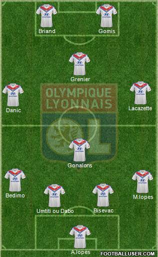 Olympique Lyonnais Formation 2013