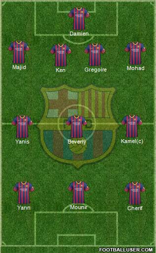 F.C. Barcelona Formation 2013