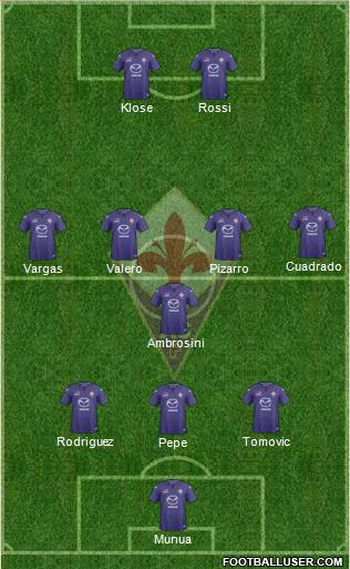 Fiorentina Formation 2013
