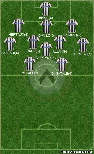 Udinese Formation 2013