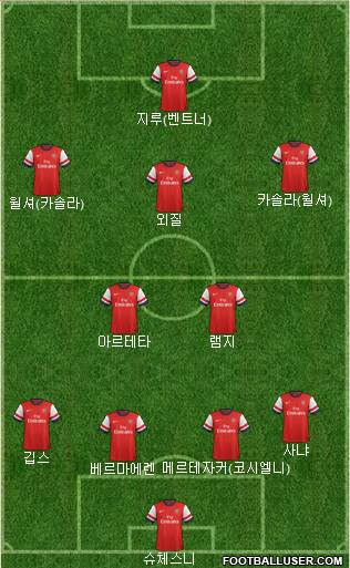 Arsenal Formation 2013
