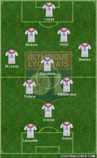 Olympique Lyonnais Formation 2013