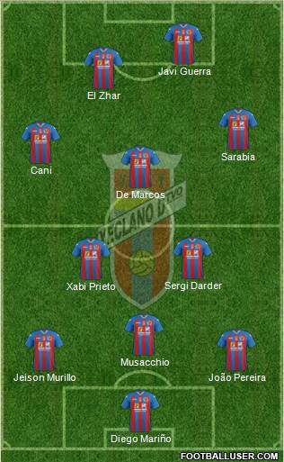 Yeclano Deportivo Formation 2013