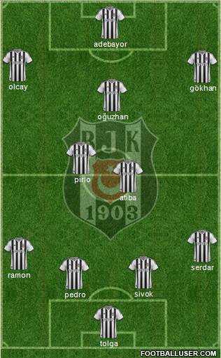 Besiktas JK Formation 2013