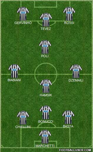 Newcastle United Formation 2013