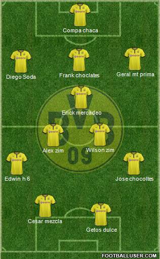 Borussia Dortmund Formation 2013