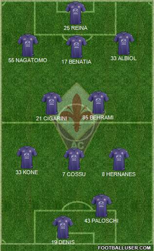 Fiorentina Formation 2013