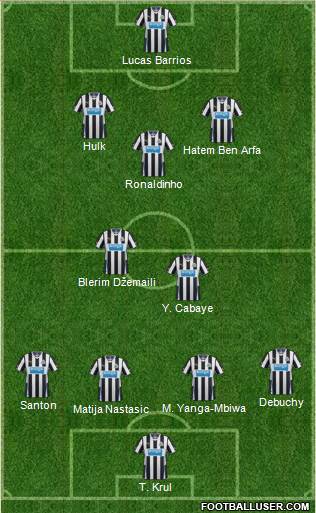 Newcastle United Formation 2013