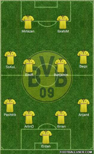 Borussia Dortmund Formation 2013