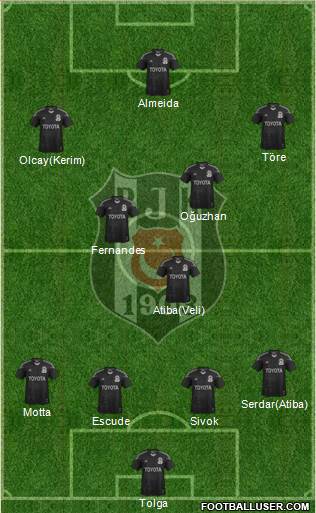 Besiktas JK Formation 2013
