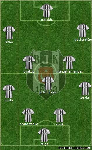 Besiktas JK Formation 2013