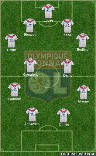 Olympique Lyonnais Formation 2013