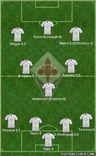 Fiorentina Formation 2013