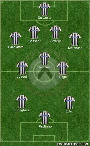 Udinese Formation 2013