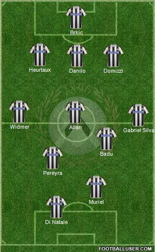 Udinese Formation 2013